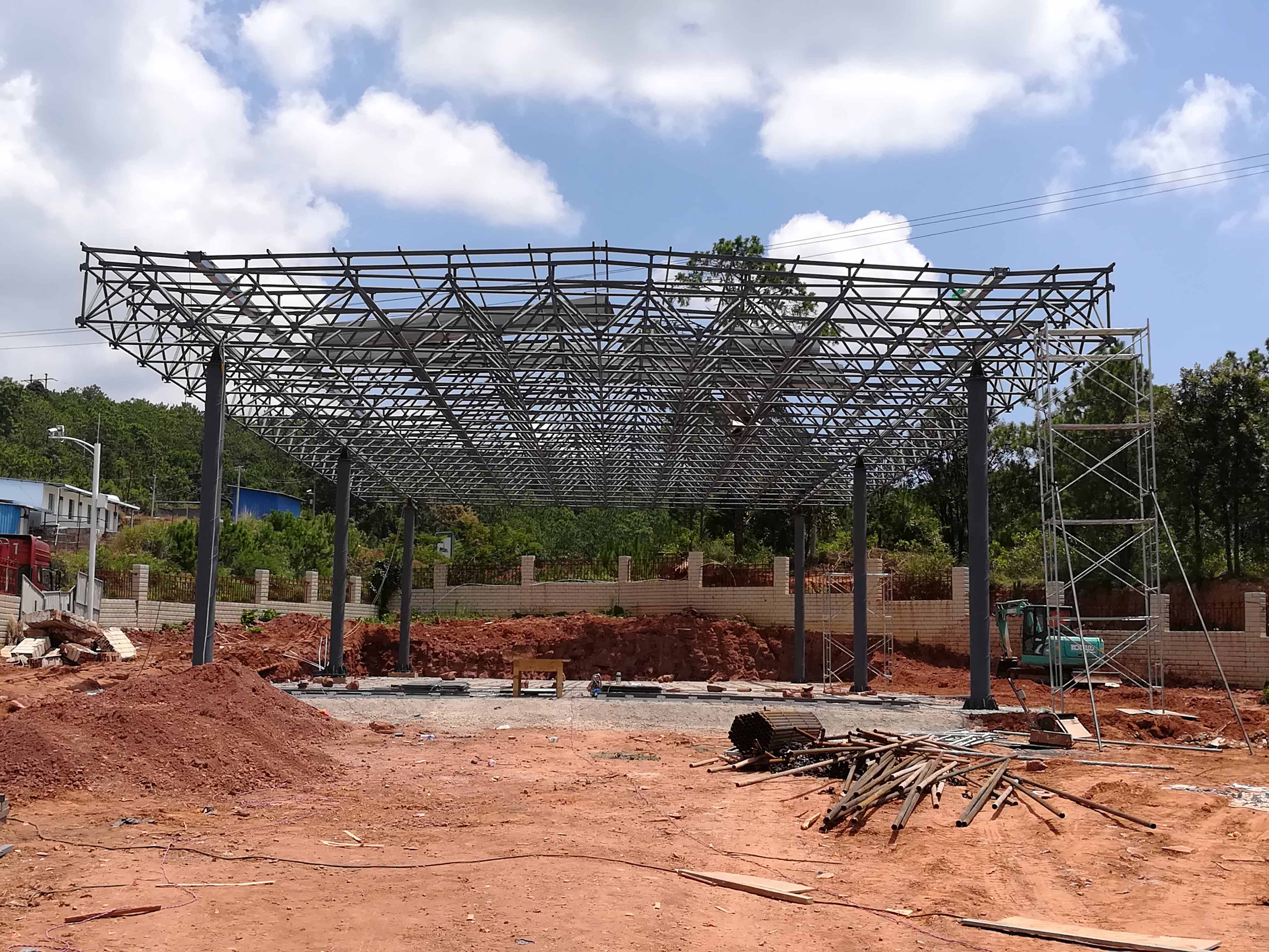 青铜峡加油站网架屋面